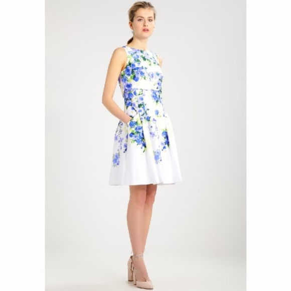 ralph lauren white floral dress